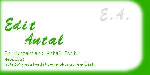 edit antal business card